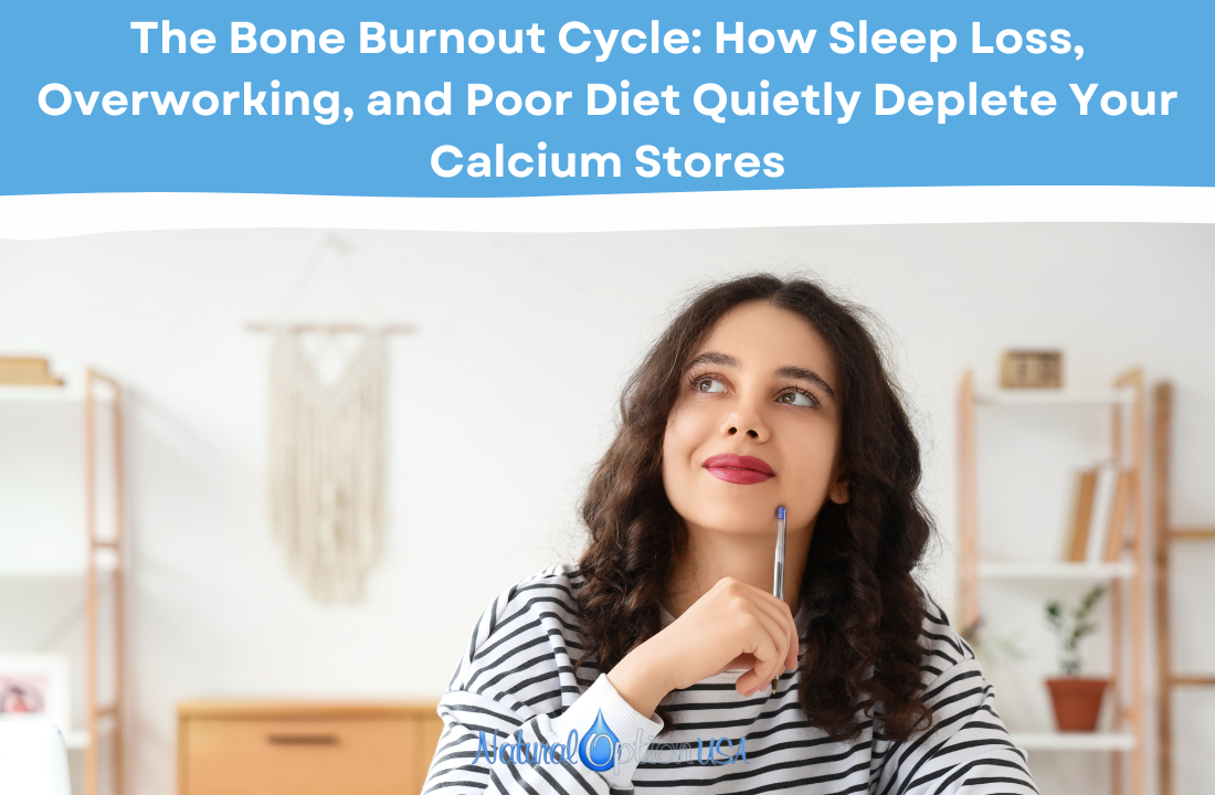 The Bone Burnout Cycle: How Sleep Loss, Overworking, and Poor Diet Quietly Deplete Your Calcium Stores