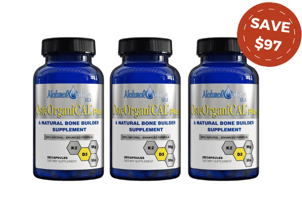 Osteorganical Plus - 3 Month Subscription Bundle - Natural Option USA - Calcium supplement -