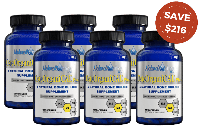 Osteorganical Plus - 6 Month Subscription Bundle - Natural Option USA - Calcium supplement -